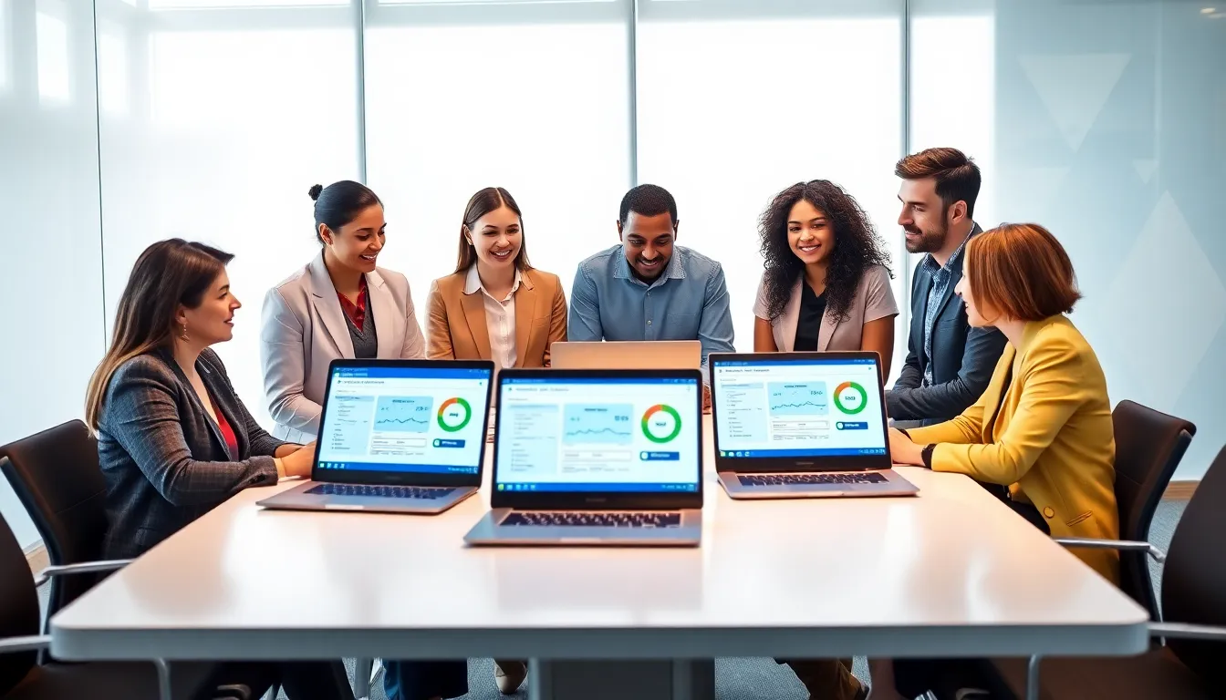 diverse professionals discussing Social Security Administration updates in a modern office.